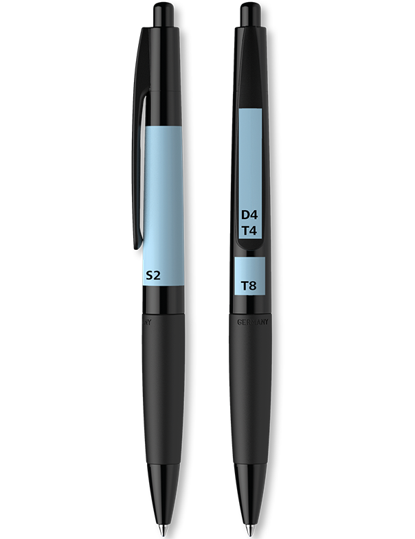 Darstellung der Druckflächen