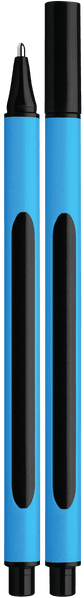 Slider Edge in Farbe cyan/schwarz