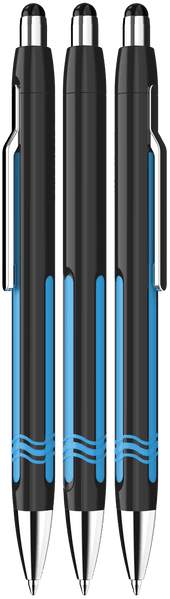 Epsilon in Farbe schwarz/cyan